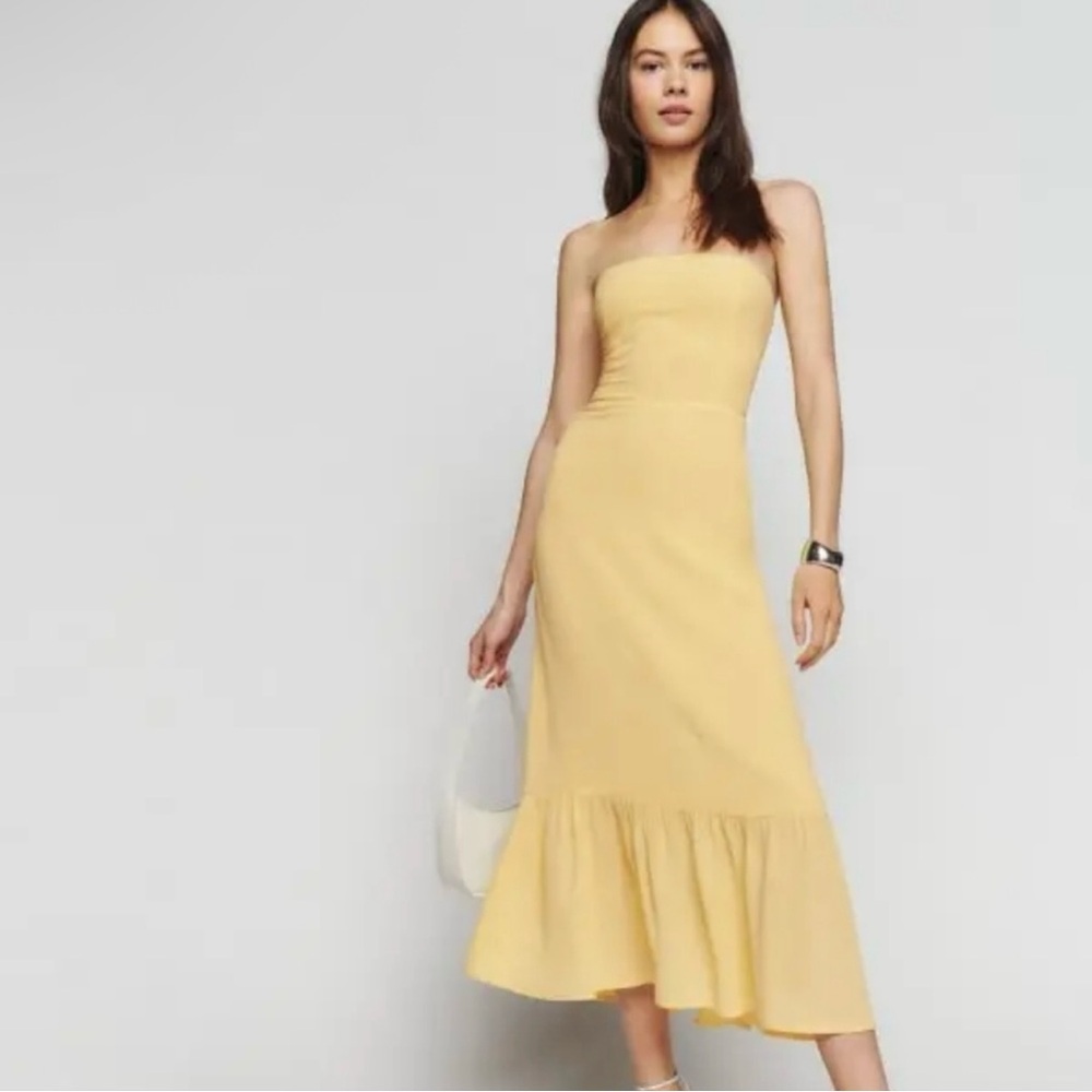 Reformation Arta Dress Yellow